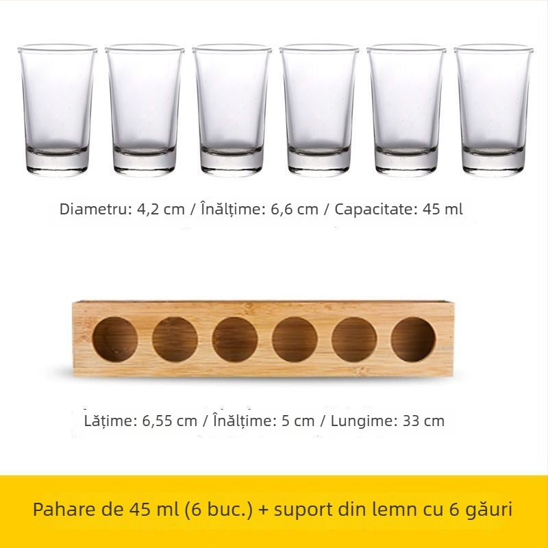 Set de pahare pentru băuturi spirtoase — sticlă sodă-limă, peste 10 bucăți, Stil Chinez Nou