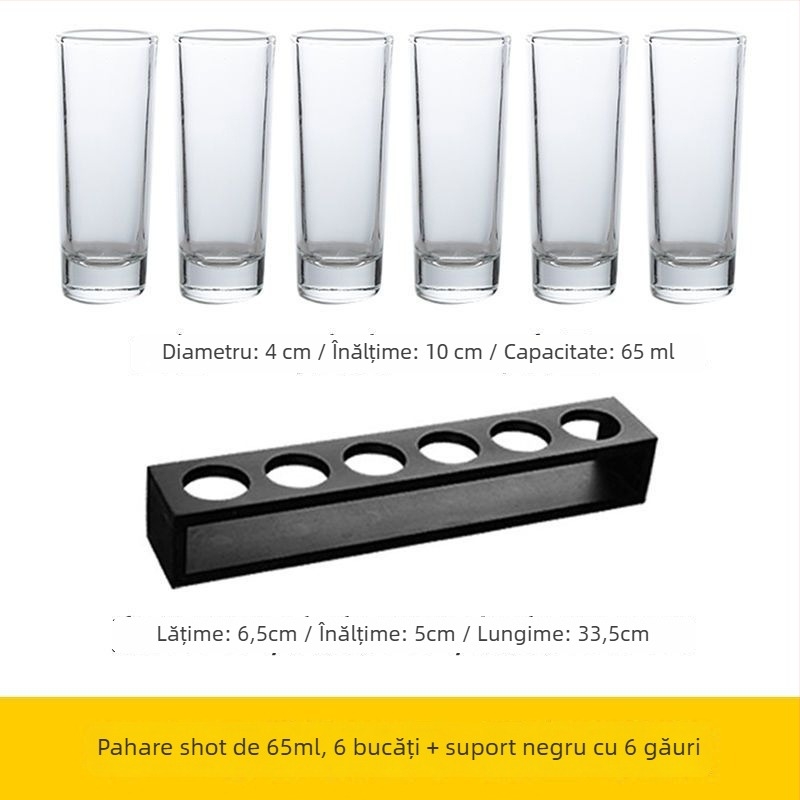 Set de pahare pentru băuturi spirtoase — sticlă sodă-limă, peste 10 bucăți, Stil Chinez Nou