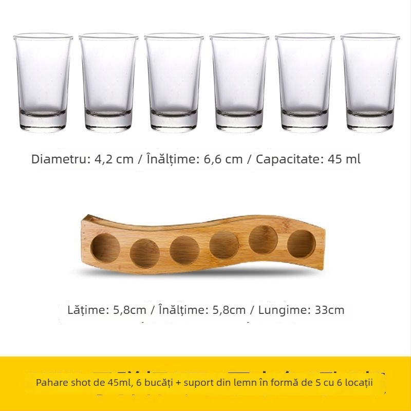 Set de pahare pentru băuturi spirtoase — sticlă sodă-limă, peste 10 bucăți, Stil Chinez Nou