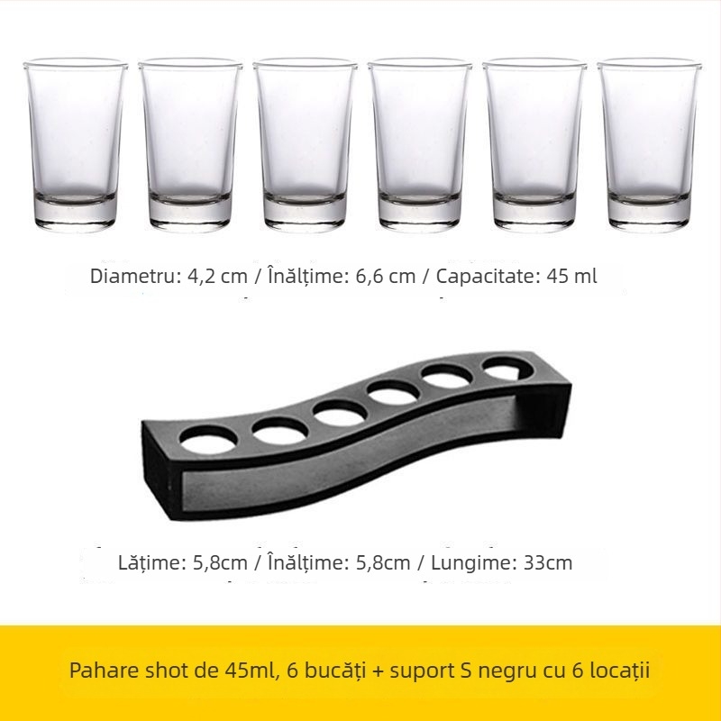 Set de pahare pentru băuturi spirtoase — sticlă sodă-limă, peste 10 bucăți, Stil Chinez Nou