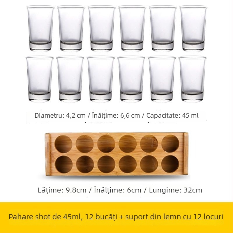 Set de pahare pentru băuturi spirtoase — sticlă sodă-limă, peste 10 bucăți, Stil Chinez Nou