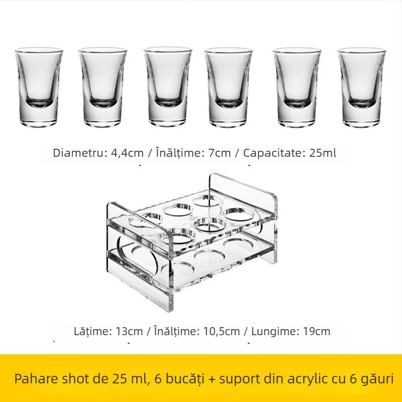 Set de pahare pentru băuturi spirtoase — sticlă sodă-limă, peste 10 bucăți, Stil Chinez Nou