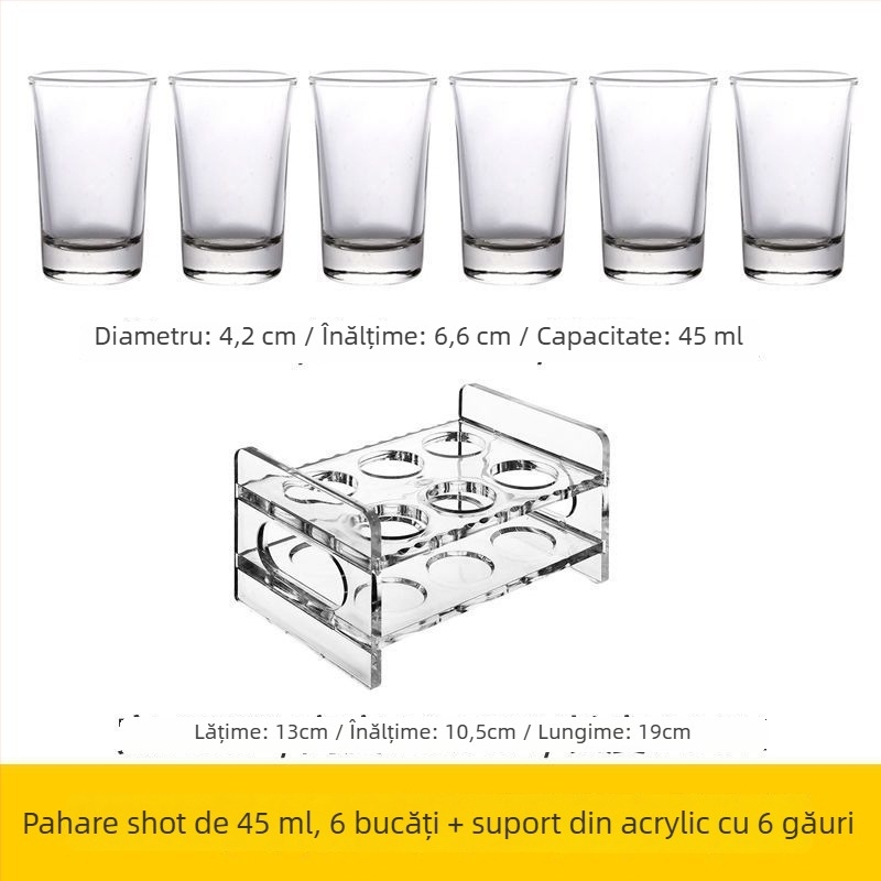 Set de pahare pentru băuturi spirtoase — sticlă sodă-limă, peste 10 bucăți, Stil Chinez Nou