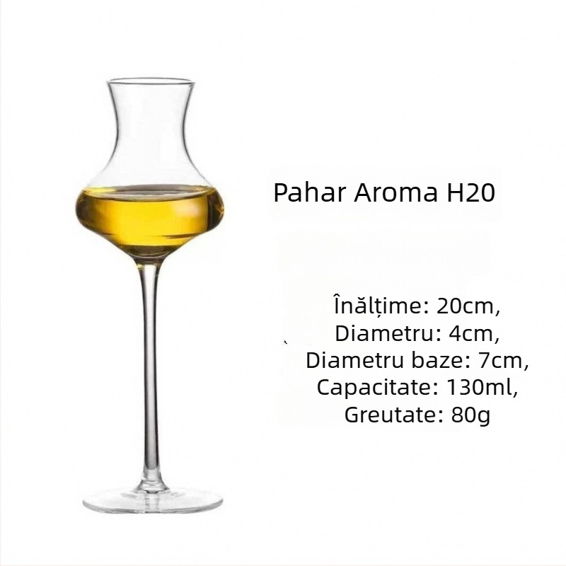 Pahar de vin din cristal, design în stil lalele, capacitate 101–200 ml, stil modern simplu, imprimare logo disponibilă, ambalat într-o cutie din carton