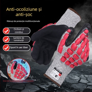 Mănuși de protecție HPPE rezistente la tăiere pentru sticlă, industrie, măcelărie, șantier și pescuit