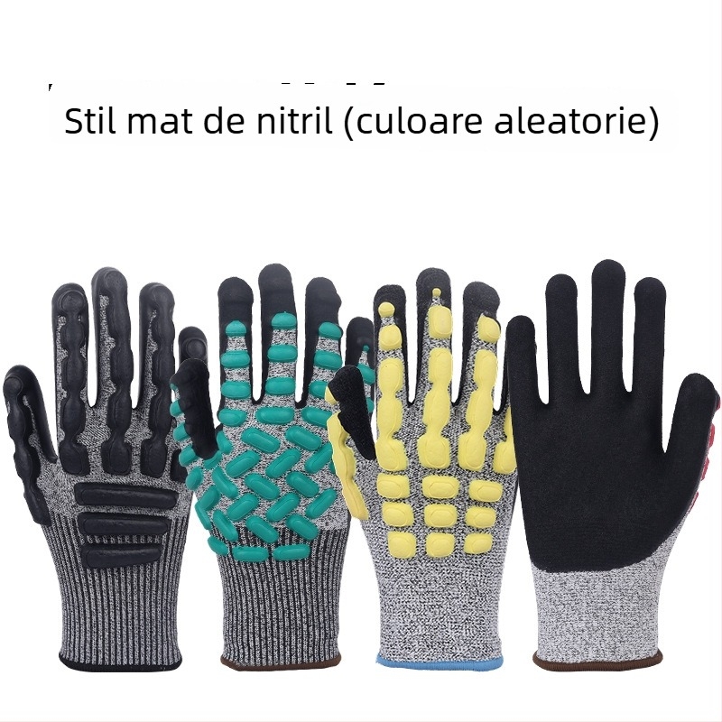 Mănuși de protecție HPPE rezistente la tăiere pentru sticlă, industrie, măcelărie, șantier și pescuit