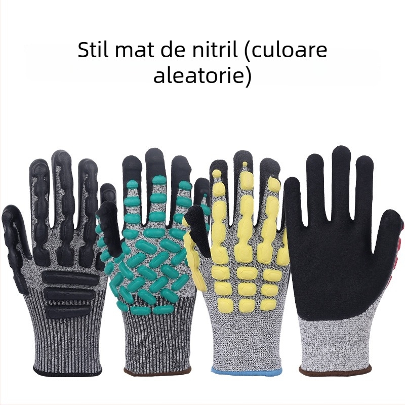 Mănuși de protecție HPPE rezistente la tăiere pentru sticlă, industrie, măcelărie, șantier și pescuit