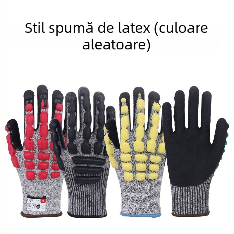 Mănuși de protecție HPPE rezistente la tăiere pentru sticlă, industrie, măcelărie, șantier și pescuit