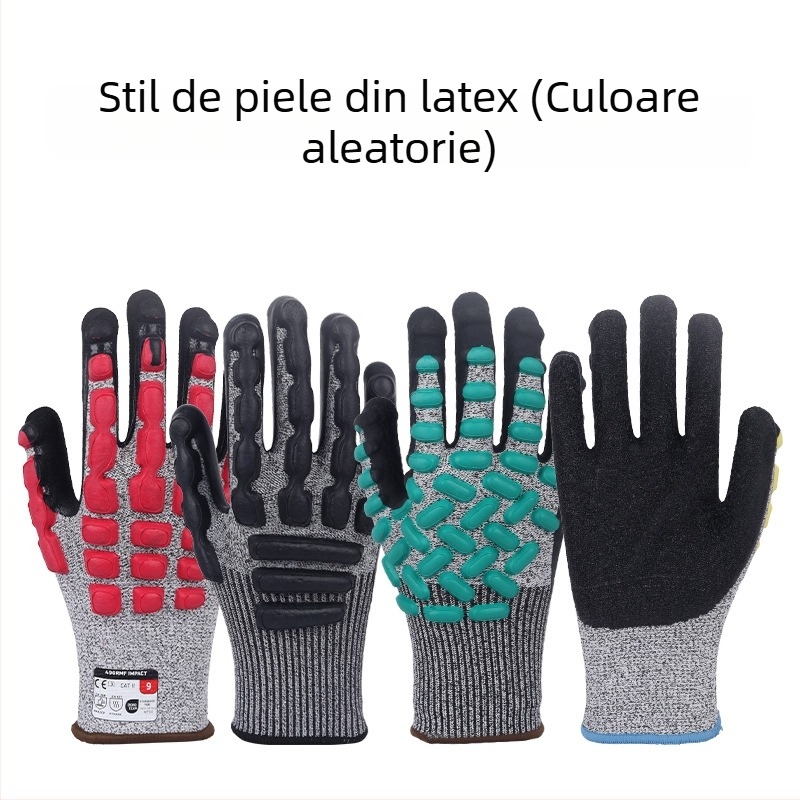 Mănuși de protecție HPPE rezistente la tăiere pentru sticlă, industrie, măcelărie, șantier și pescuit