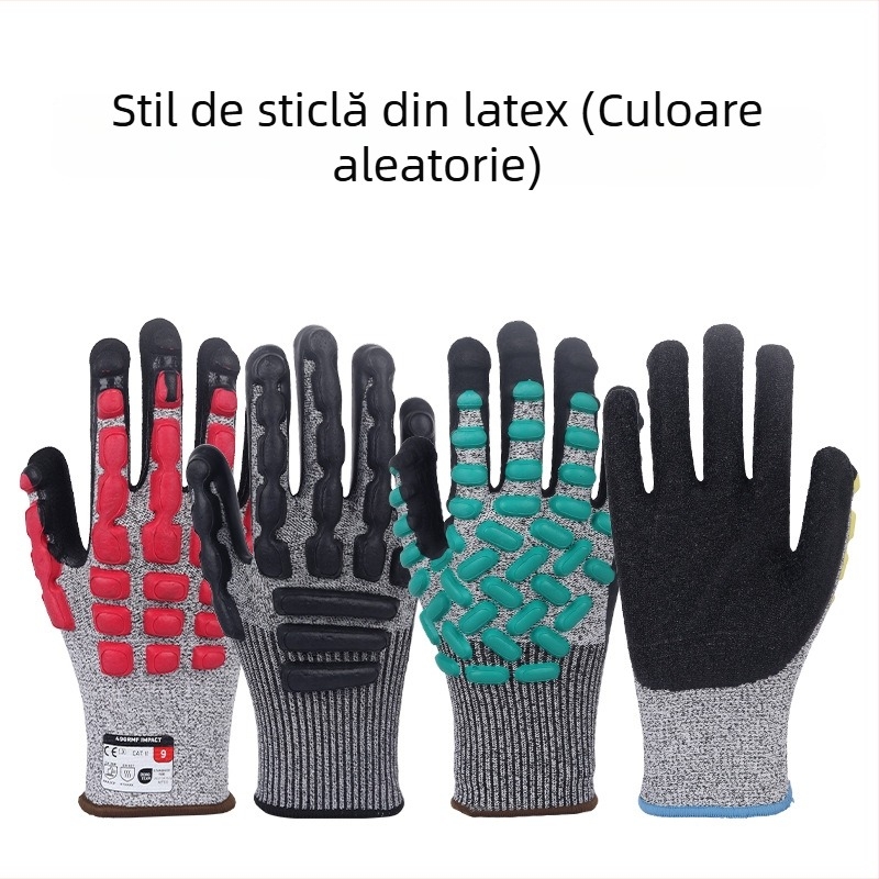 Mănuși de protecție HPPE rezistente la tăiere pentru sticlă, industrie, măcelărie, șantier și pescuit