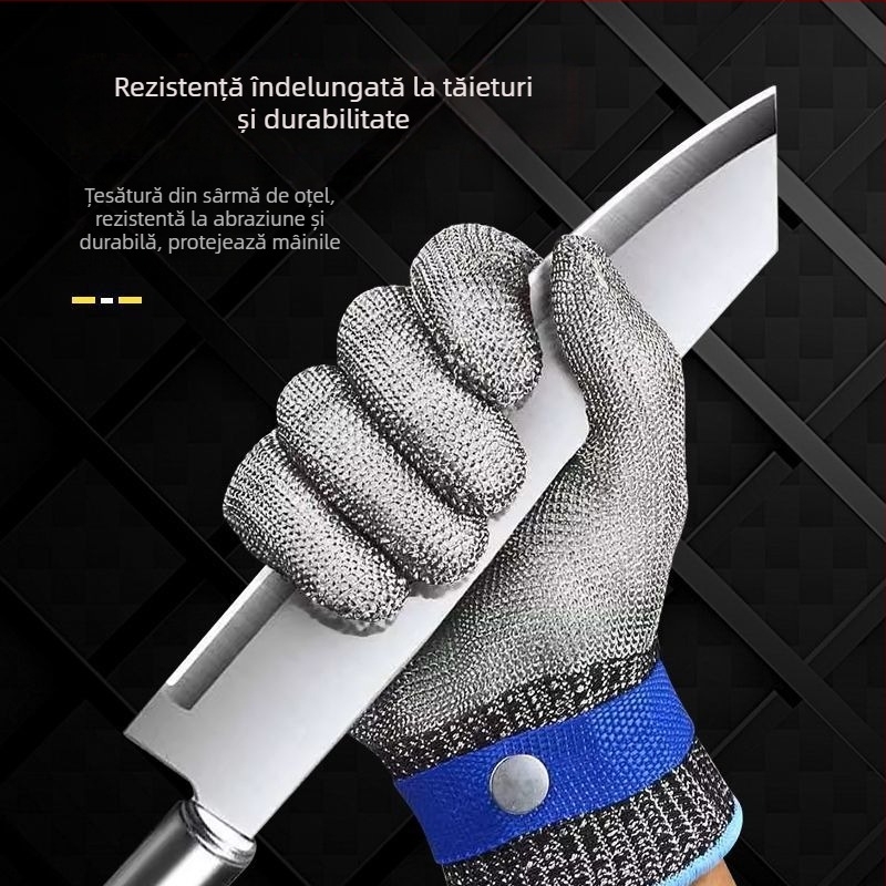 Mănuși de protecție anti-tăiere cu construcție metalică | Brand: Alte | Material: Metal | Funcție: Rezistente la tăiere