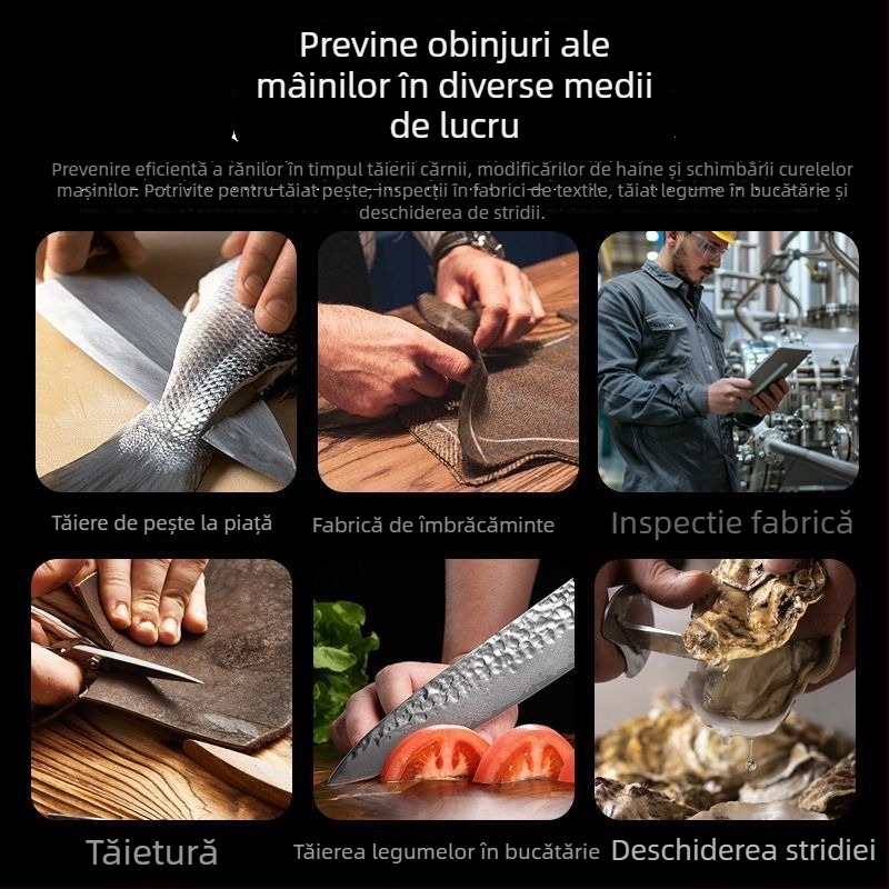 Mănuși de protecție anti-tăiere cu construcție metalică | Brand: Alte | Material: Metal | Funcție: Rezistente la tăiere