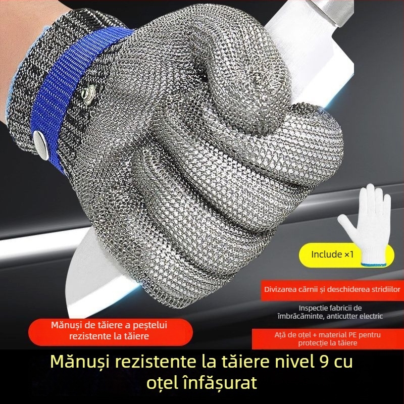 Mănuși de protecție anti-tăiere cu construcție metalică | Brand: Alte | Material: Metal | Funcție: Rezistente la tăiere