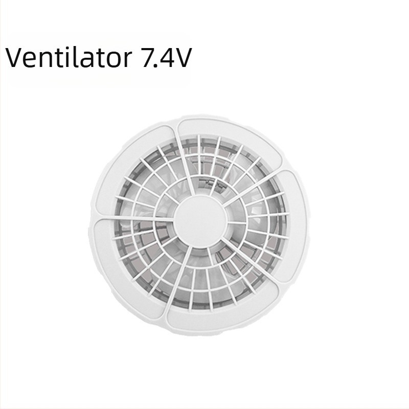 Ventilator pentru talie, alimentat USB, 4 trepte de viteză, motor cu perii, afișaj digital