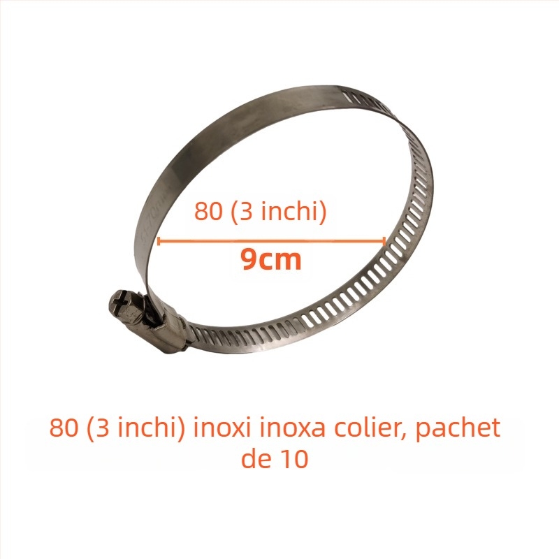 Set conector pentru furtun de incendiu pe tambur — clipsuri inel, clemă de gât, suport pentru țeavă, arc, pernă din cauciuc