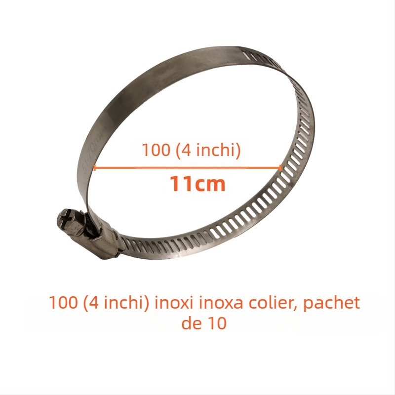 Set conector pentru furtun de incendiu pe tambur — clipsuri inel, clemă de gât, suport pentru țeavă, arc, pernă din cauciuc