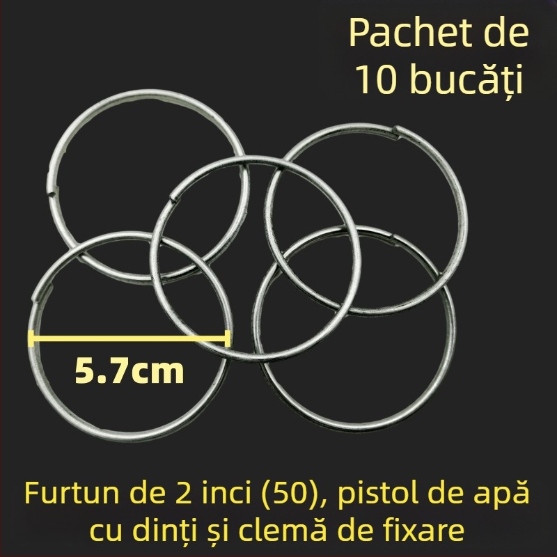 Set conector pentru furtun de incendiu pe tambur — clipsuri inel, clemă de gât, suport pentru țeavă, arc, pernă din cauciuc