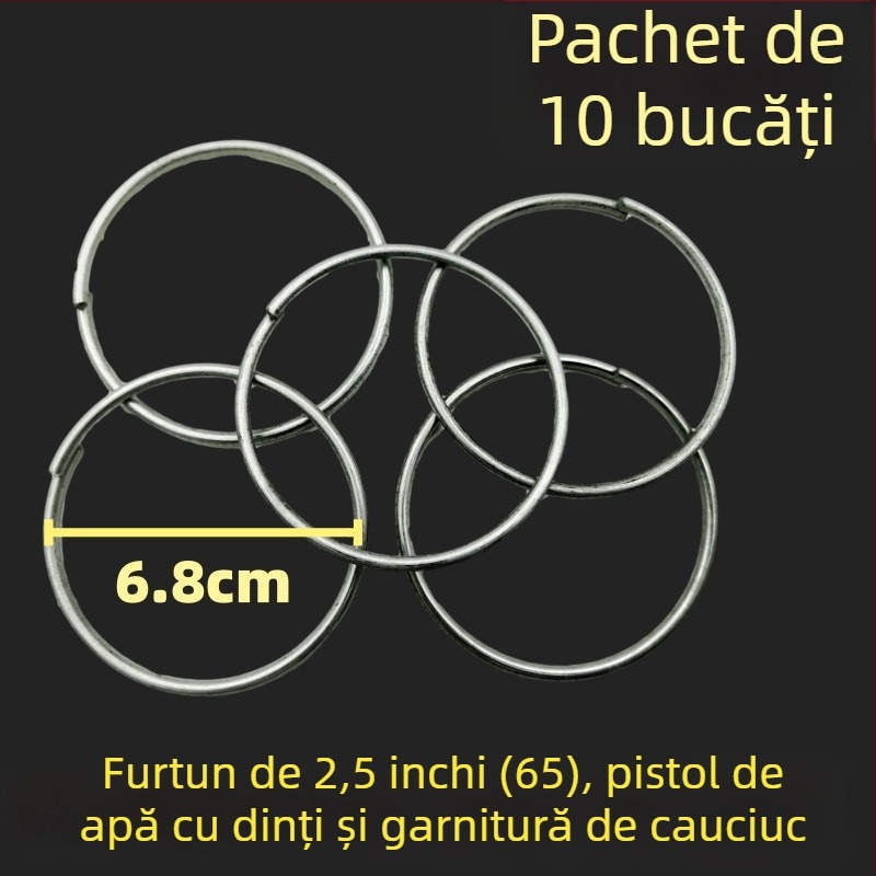 Set conector pentru furtun de incendiu pe tambur — clipsuri inel, clemă de gât, suport pentru țeavă, arc, pernă din cauciuc