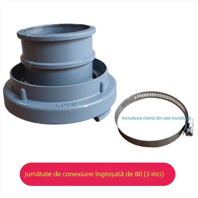 Set conector pentru furtun de incendiu pe tambur — clipsuri inel, clemă de gât, suport pentru țeavă, arc, pernă din cauciuc