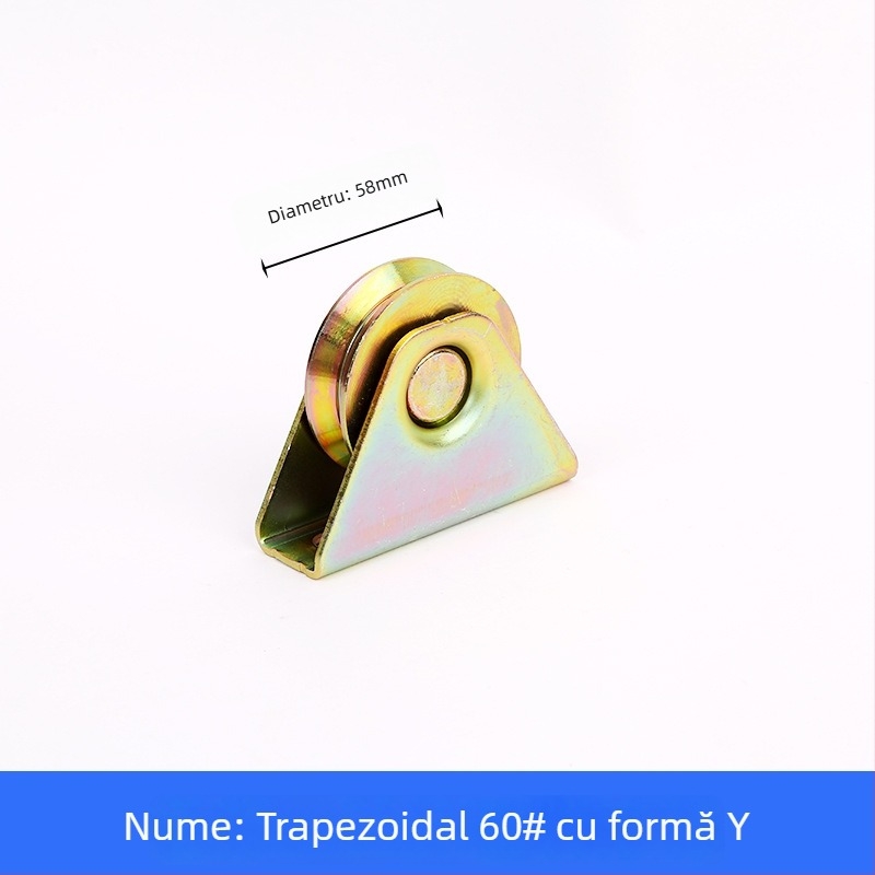 Roata de șină trapezoidală cu rulment, din fontă