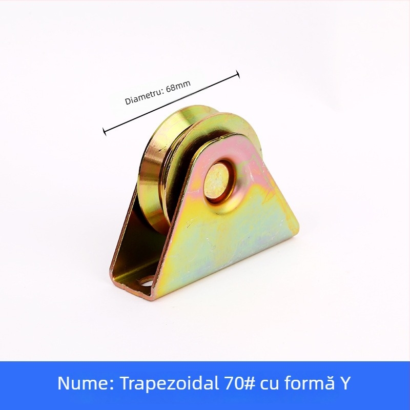 Roata de șină trapezoidală cu rulment, din fontă