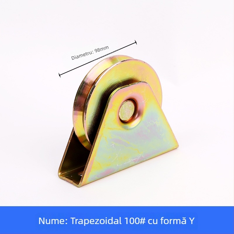 Roata de șină trapezoidală cu rulment, din fontă