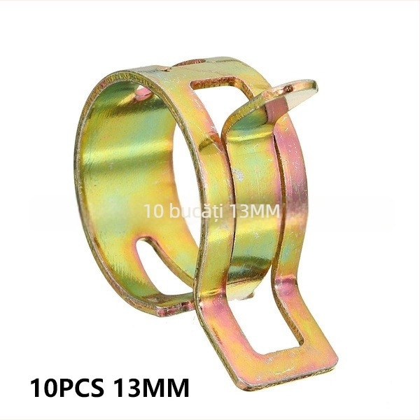 Clamă pentru țevi metalice cu inele elastice, stil japonez, acoperire zincată, cutie cu 100 sau 160 de bucăți