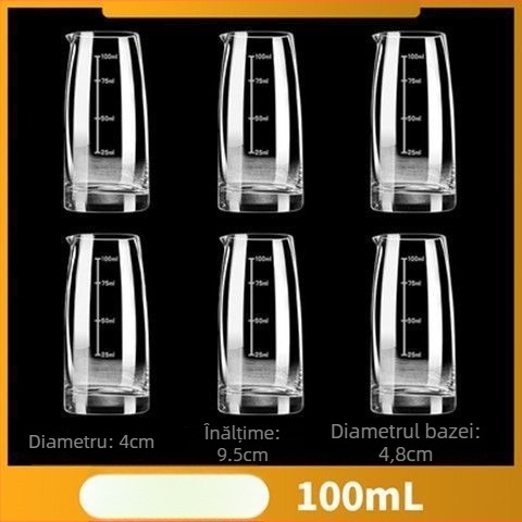 Set de decantare pentru uz casnic, cu pahar de măsurare și scară, din cristal fără plumb