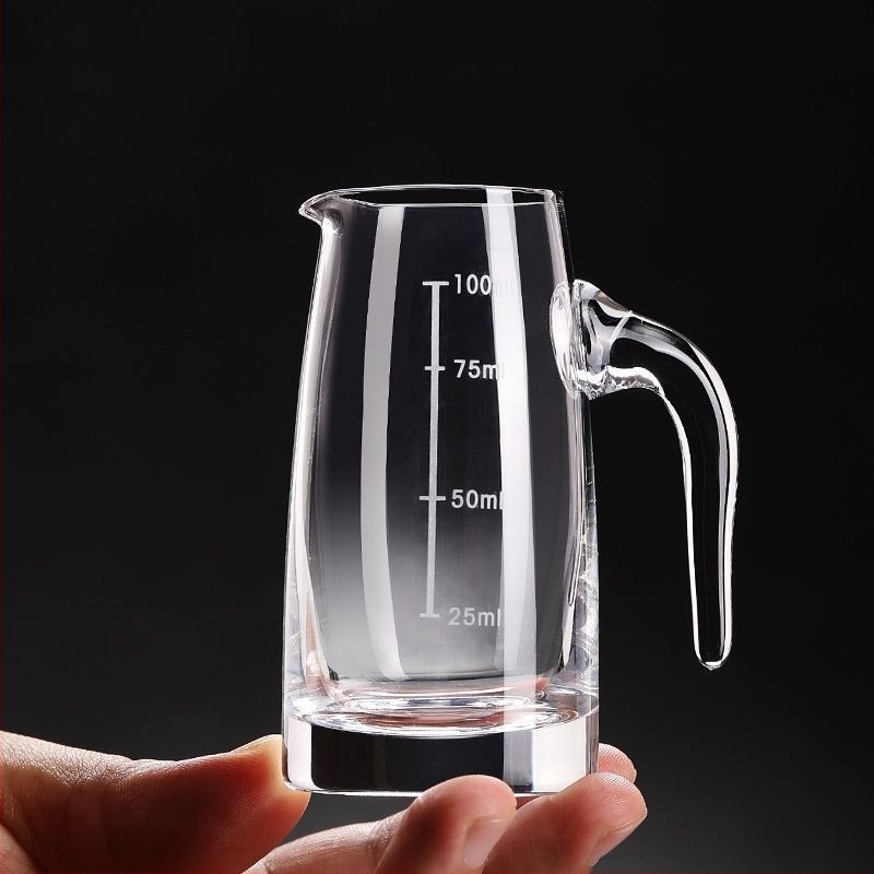 Set de decantare pentru uz casnic, cu pahar de măsurare și scară, din cristal fără plumb