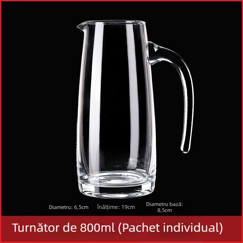 Set de decantare pentru uz casnic, cu pahar de măsurare și scară, din cristal fără plumb