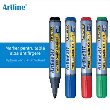 Marker pentru tablă albă, erasabil, corp din plastic, lățime linie 2 mm, ambalaj în cutie (Brand: Flag; Model: EK-517 EK-519; Utilizare: tablă albă)