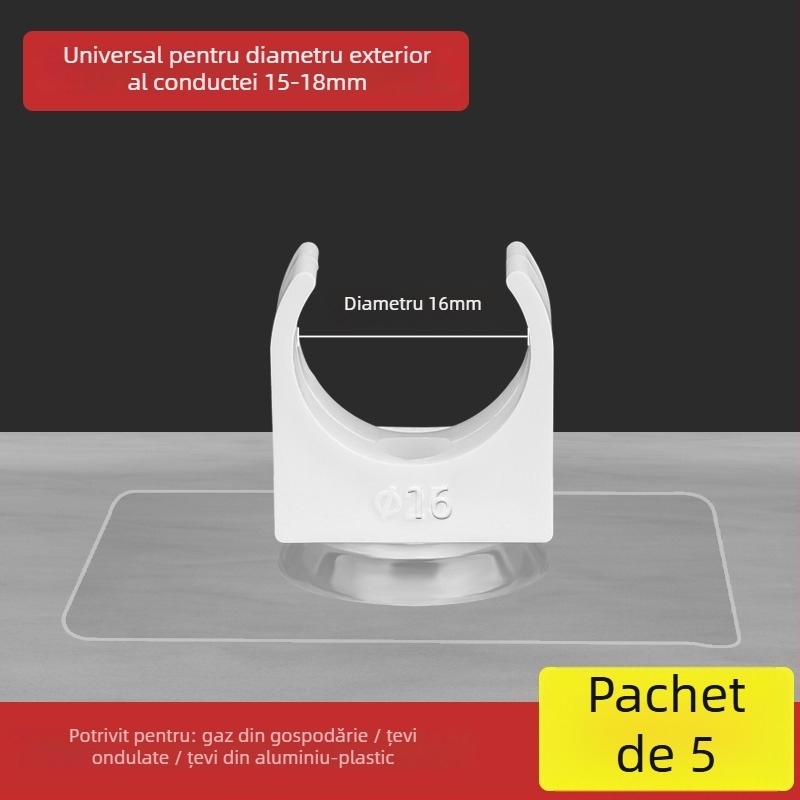 Clip fixare conducte fără găuri pentru țevi PPR, suport în formă de U pentru montaj pe perete, pentru gaze și apă; Tip: Alte; Domeniu de aplicare: Alte; Marcă: Alta