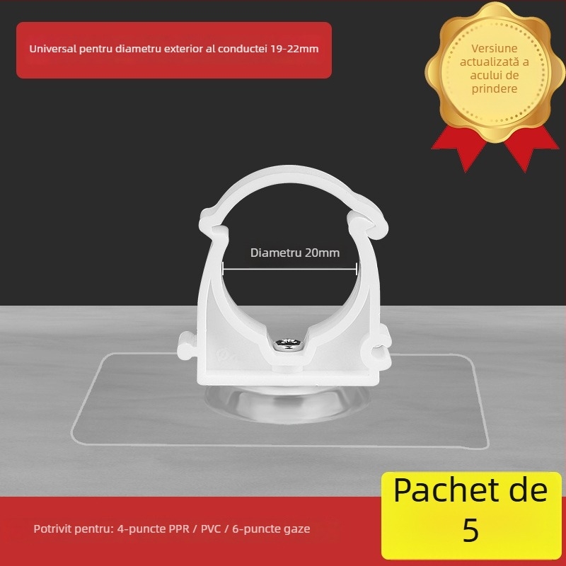 Clip fixare conducte fără găuri pentru țevi PPR, suport în formă de U pentru montaj pe perete, pentru gaze și apă; Tip: Alte; Domeniu de aplicare: Alte; Marcă: Alta