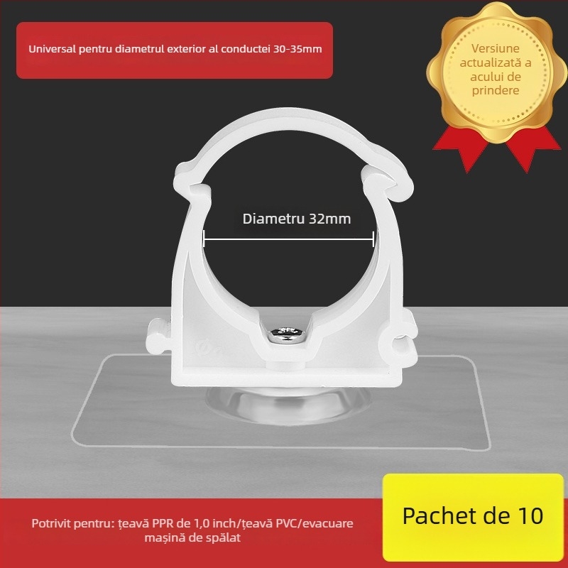 Clip fixare conducte fără găuri pentru țevi PPR, suport în formă de U pentru montaj pe perete, pentru gaze și apă; Tip: Alte; Domeniu de aplicare: Alte; Marcă: Alta