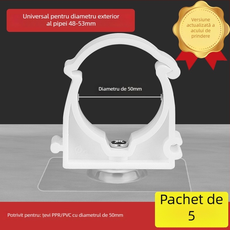 Clip fixare conducte fără găuri pentru țevi PPR, suport în formă de U pentru montaj pe perete, pentru gaze și apă; Tip: Alte; Domeniu de aplicare: Alte; Marcă: Alta