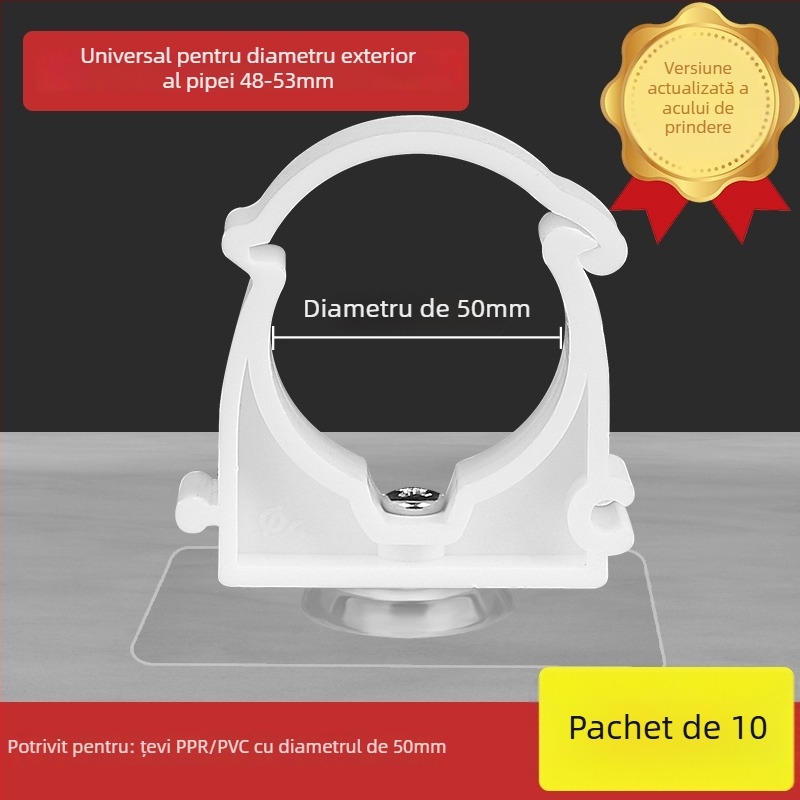 Clip fixare conducte fără găuri pentru țevi PPR, suport în formă de U pentru montaj pe perete, pentru gaze și apă; Tip: Alte; Domeniu de aplicare: Alte; Marcă: Alta