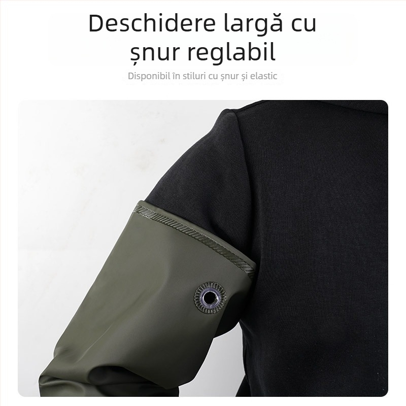 Mănuși de lucru din PVC impermeabile, cu căptușeală din catifea – rezistente la ulei, antiderapante, rezistente la perforare