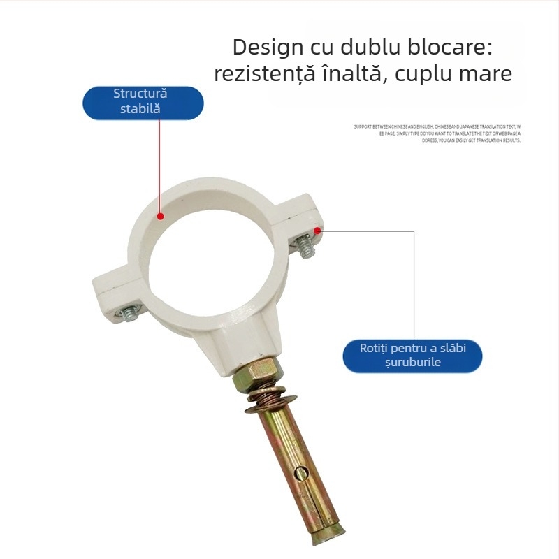 Colier pentru conducte din oțel inoxidabil cu coadă plată pentru drenaj — Yu Ye