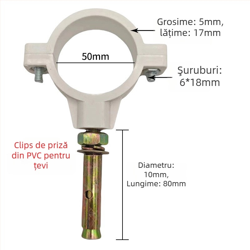 Colier pentru conducte din oțel inoxidabil cu coadă plată pentru drenaj — Yu Ye