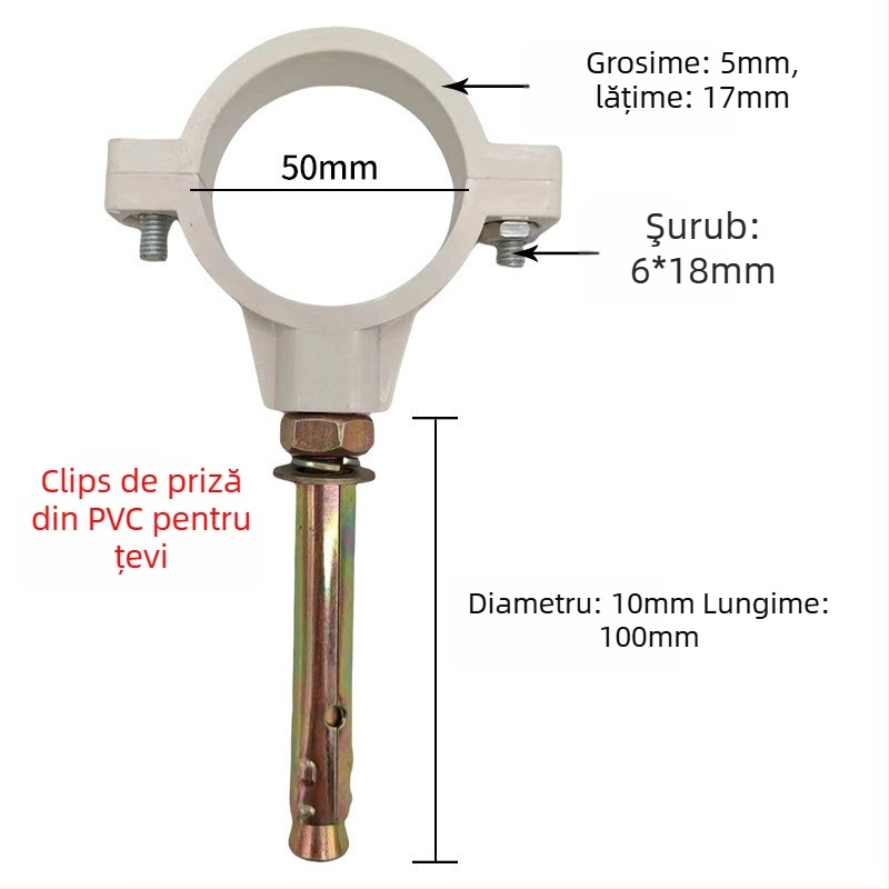 Colier pentru conducte din oțel inoxidabil cu coadă plată pentru drenaj — Yu Ye