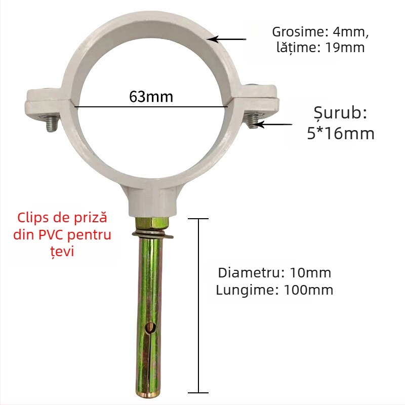Colier pentru conducte din oțel inoxidabil cu coadă plată pentru drenaj — Yu Ye