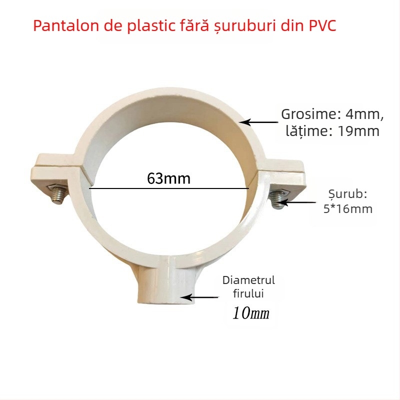 Colier pentru conducte din oțel inoxidabil cu coadă plată pentru drenaj — Yu Ye