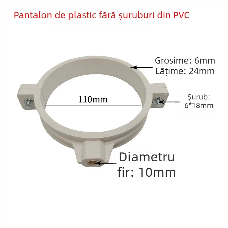 Colier pentru conducte din oțel inoxidabil cu coadă plată pentru drenaj — Yu Ye