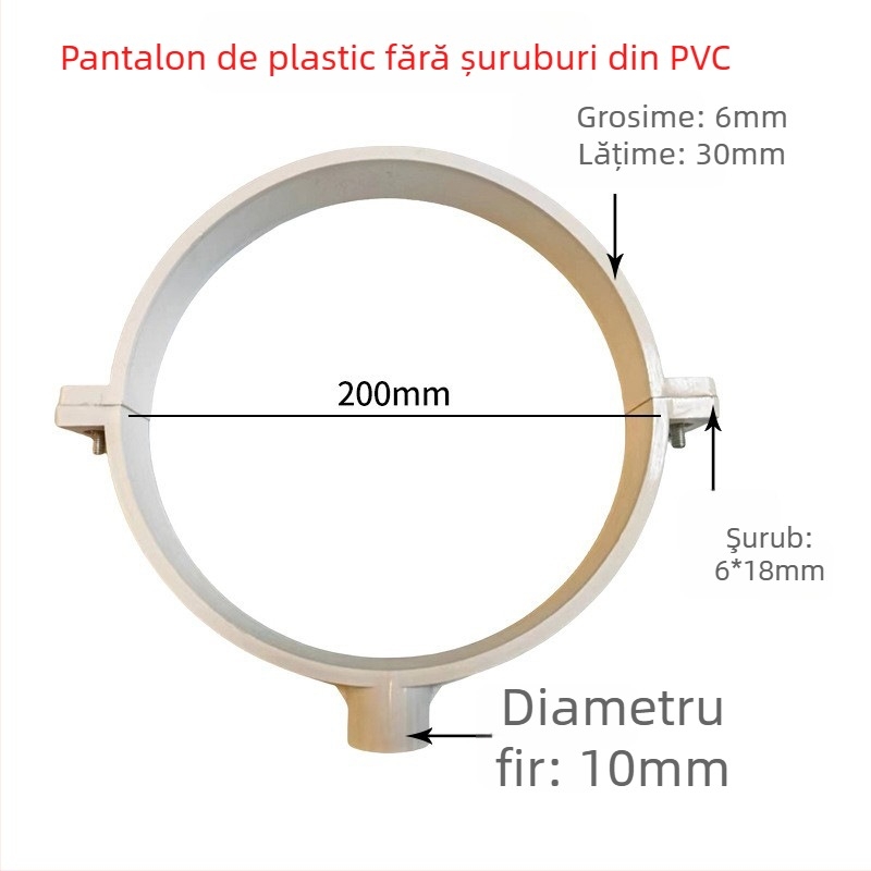 Colier pentru conducte din oțel inoxidabil cu coadă plată pentru drenaj — Yu Ye