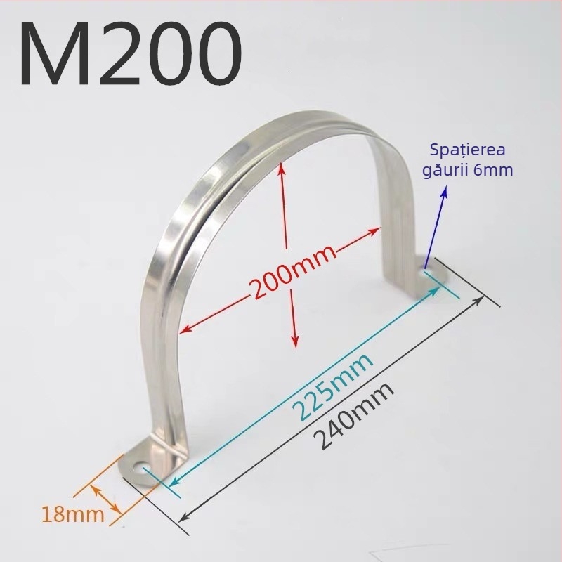 Cuplă U montată pe perete pentru țevi, clemă pentru țevi moi, suport de agățare canal țevi — Tip: Alte; Domeniu de utilizare: Alte; Marcă: Alte