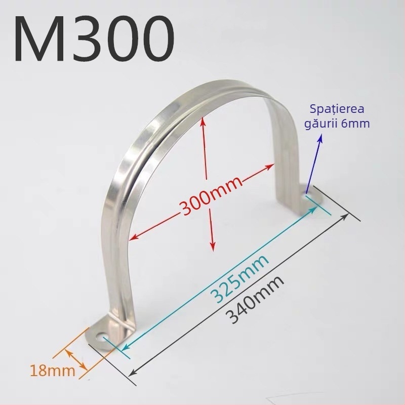 Cuplă U montată pe perete pentru țevi, clemă pentru țevi moi, suport de agățare canal țevi — Tip: Alte; Domeniu de utilizare: Alte; Marcă: Alte