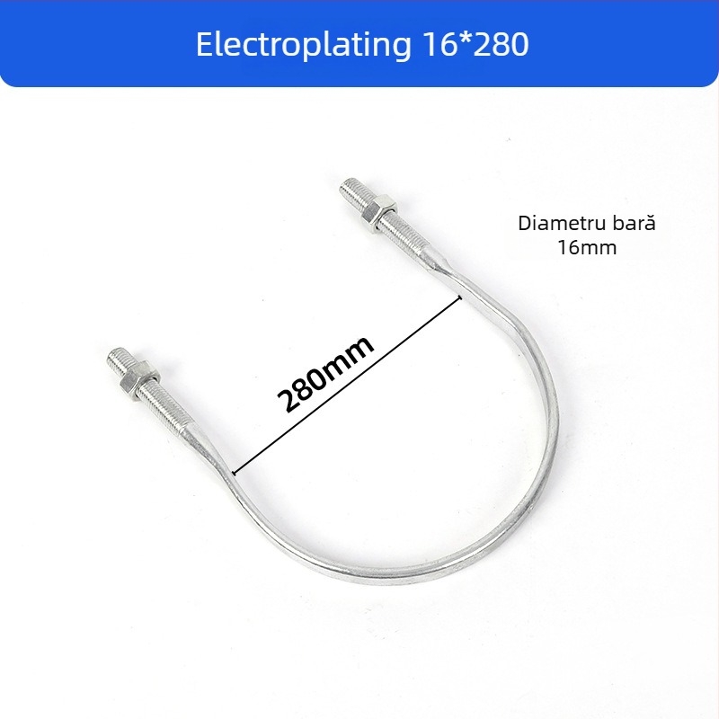 Clemă în formă de U pentru stâlpi electrici, aplicaţie în inginerie electrică, marcă Alte