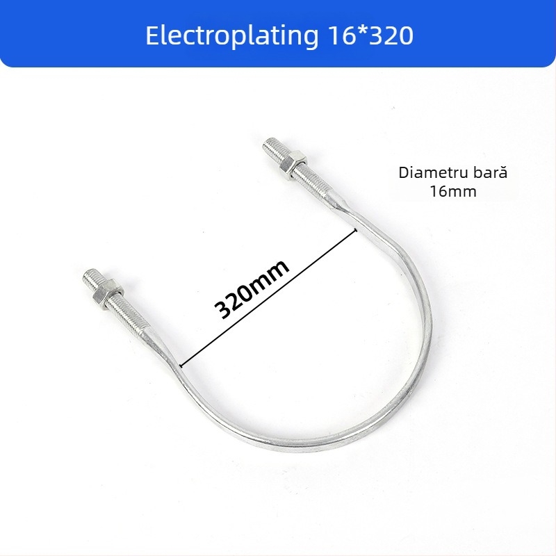 Clemă în formă de U pentru stâlpi electrici, aplicaţie în inginerie electrică, marcă Alte