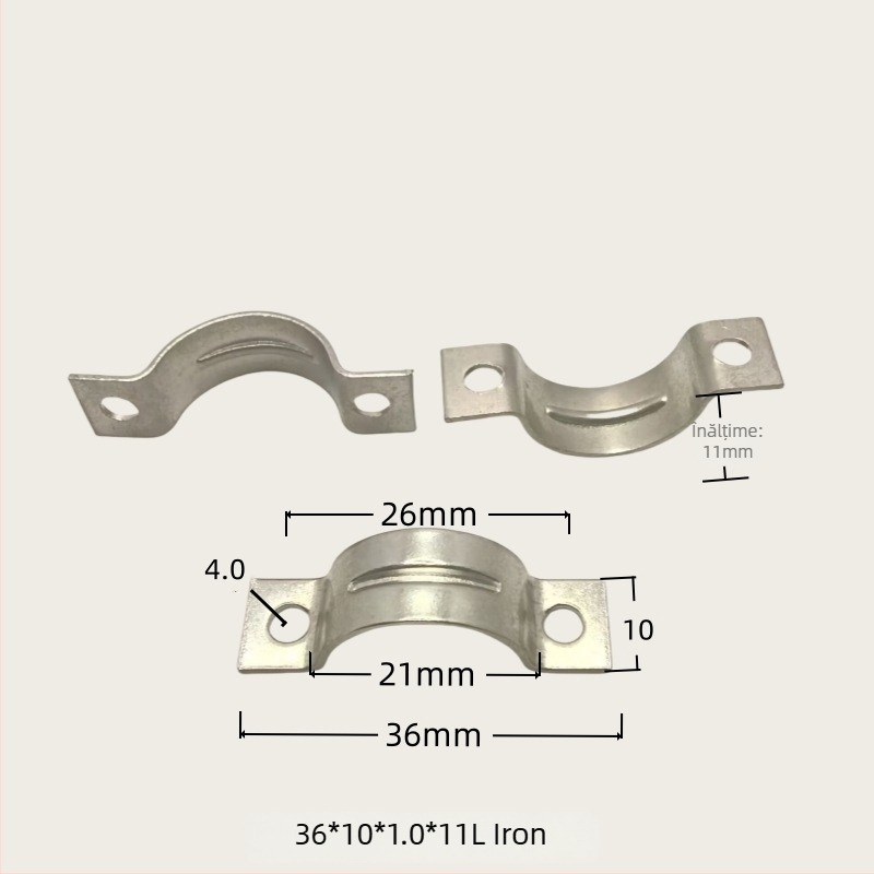 Clemă pentru cabluri, design metalic tip punte pentru fixarea cablurilor