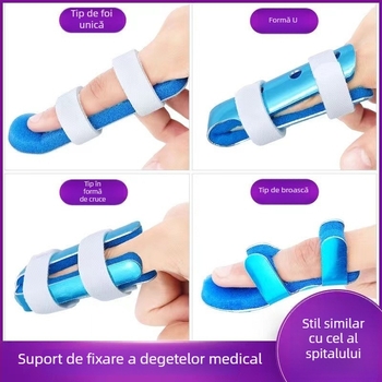 Șină deget, fixator pentru mână, aliaj de aluminiu, Model 123